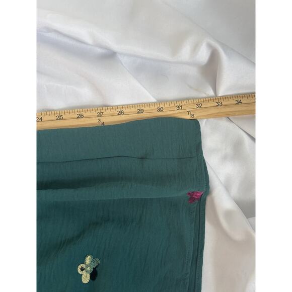 Fig and Flower Embroidered Teal Boho Tiered Midi Dress – Women’s Small – NWT - Picture 6 of 7